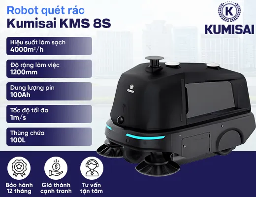 Robot quét rác Kumisai KMS 8S - 2